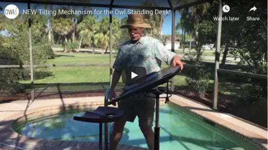 Introducing: NEW Owl Standing Desk Tilt Function!